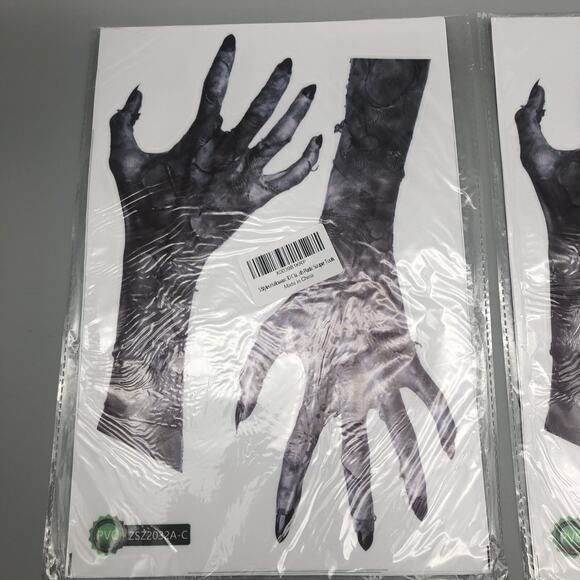 5 Styles Halloween 3D Claw Decoration Wall Stickers for Window Decor w/Scrapers - Picture 4 of 13